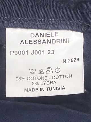 Pantaloni Daniele Alessandrini Blu
