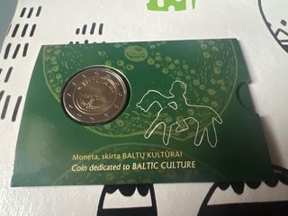 Lituania Cultura Báltica 2016 Moneda COINCARD