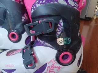 Lote patines Oxelo niña T32-34 + protecciones