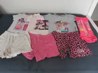 Lote Ropa Verano Niña: Pijamas y Camisón