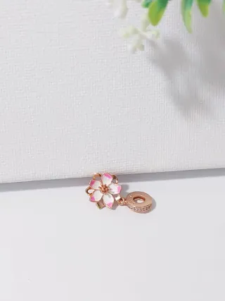 Charm Flor Pandora Rosa y Dorado