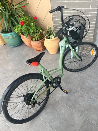 Bicicleta de paseo verde