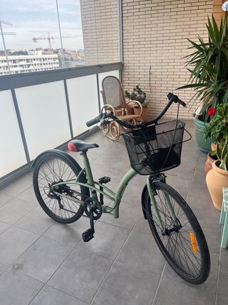 Bicicleta de paseo verde