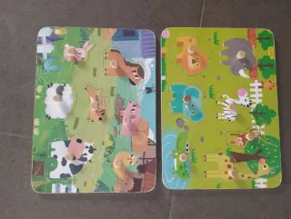 Puzzles Infantiles Animales Granja y Selva