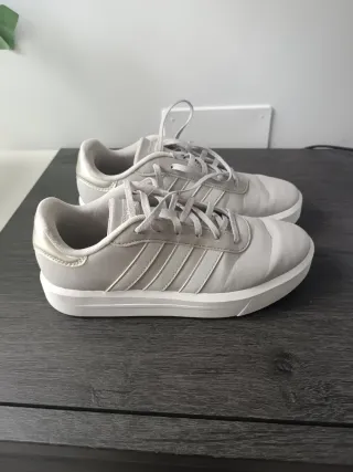 Zapatillas adidas Court Platform gris mujer