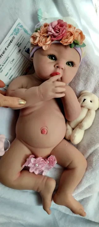 Bebé Reborn Silicona Completa 48 cm