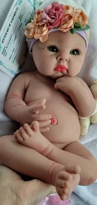 Bebé Reborn Silicona Completa 48 cm