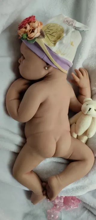 Bebé Reborn Silicona Completa 48 cm