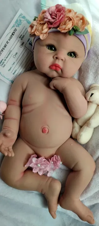Bebé Reborn Silicona Completa 48 cm