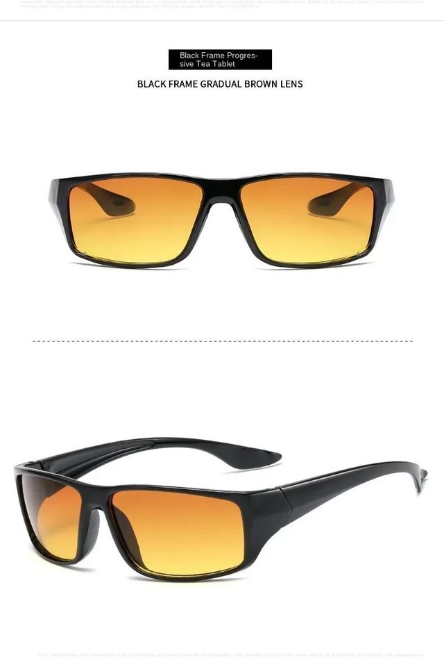 Gafas de deporte amarillas, noche, ciclismo, TV