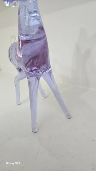 Scultura cavallo vetro Murano vintage anni '70