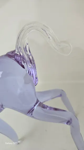 Scultura cavallo vetro Murano vintage anni '70