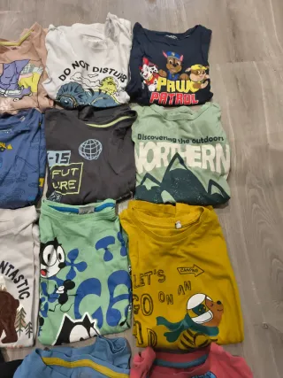 Lote 15 camisetas manga larga 8A