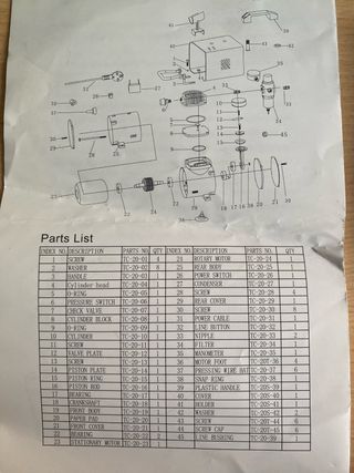 Mini compresor aerógrafo + pistola