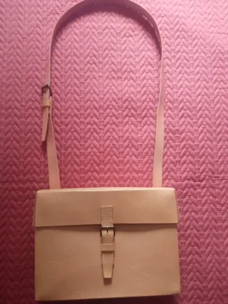 Bolso de cuero artesanal cuero curtido natural
