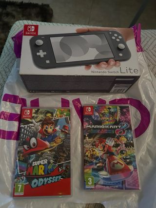 Nintendo Switch Lite Grigio + Giochi