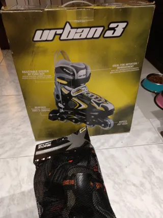 Patines en línea Urban 3 Talla 40-43 + Proteccione