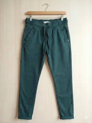 Pantalones Jogger Verde Estilo Biker/Casual