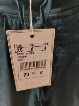 Pantalones Jogger Verde Estilo Biker/Casual