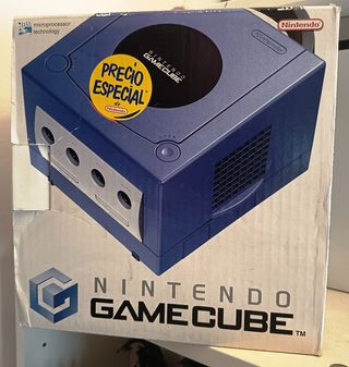 Caja Nintendo Game Cube Morada Vacía
