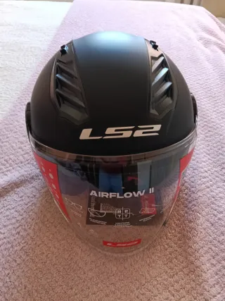 Casco Moto LS2 Airflow II Negro