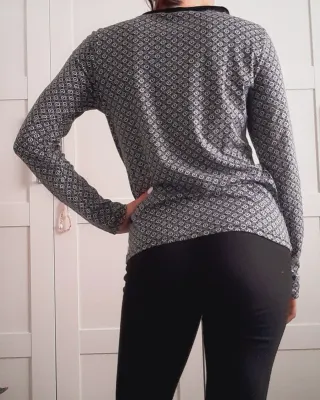 Camiseta manga larga New Woman estampada