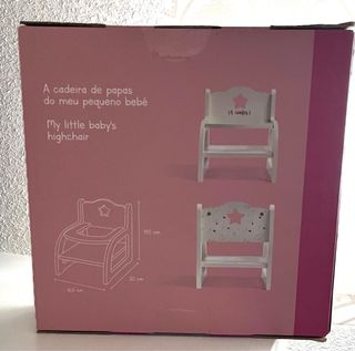 Trona de juguete de madera