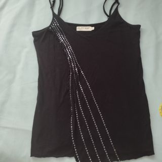 Camiseta ICHI negra con lentejuelas Talla M
