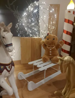 Trineo Navidad madera