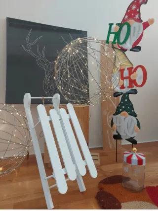 Trineo Navidad madera