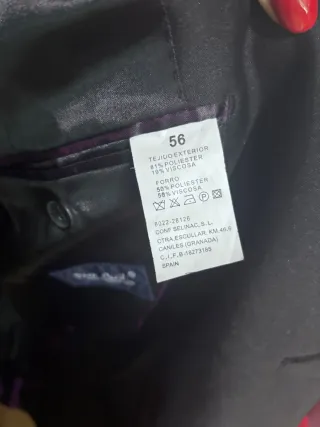 Traje de hombre negro