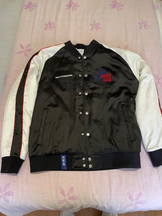 Chaqueta Hells Paradise Jiboku Raku Negra