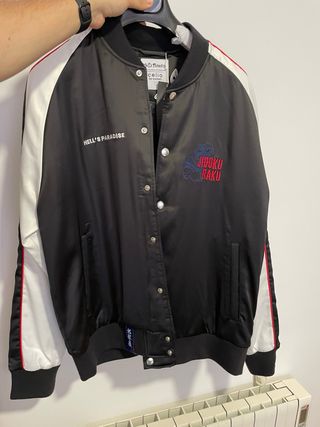Chaqueta Hells Paradise Jiboku Raku Negra