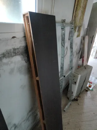 Estanterías empotrables madera y plástico