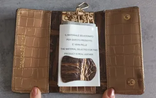 Portachiavi Coveri Pelle Bronzo Nuovo