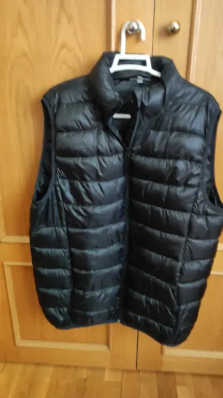 Chaleco acolchado mujer negro