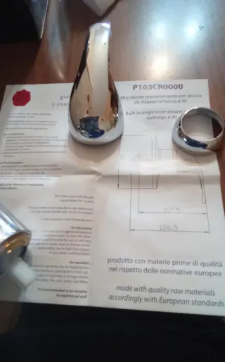 Miscelatore monocomando in metallo diam 40