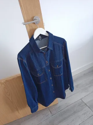 Cazadora vaquera azul mujer talla M