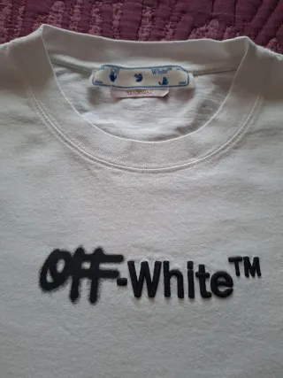Camiseta Off-White Blanca Chico