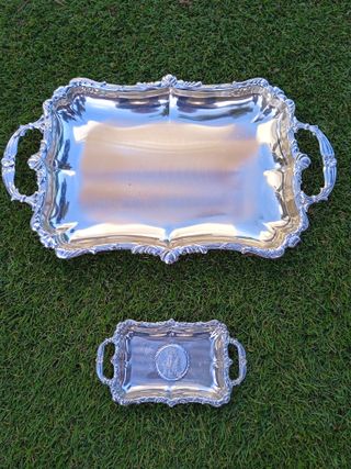 Bandejas de metal decorativas