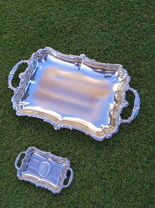 Bandejas de metal decorativas