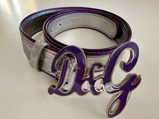 Cinturón D&G Plata/Morado Mujer