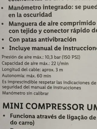 Compresor Coche Ultimate Speed 12V 12V