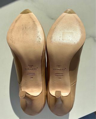 Zapatos de piel Farrutx nude