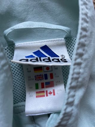 Cortavientos Adidas Vintage 90s Azul Claro