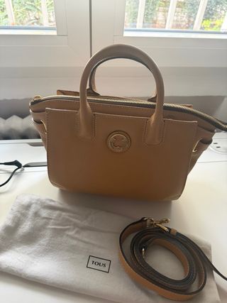 Bolso Tous Piel Marrón Dorado