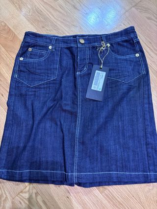 Falda vaquera mujer azul