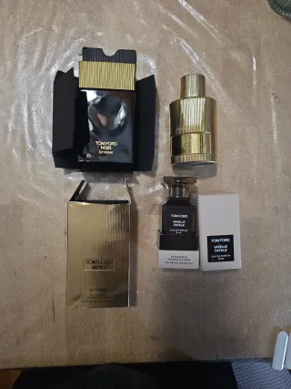 Frascos Tom Ford Noir Extreme y ,costa azzurra Van