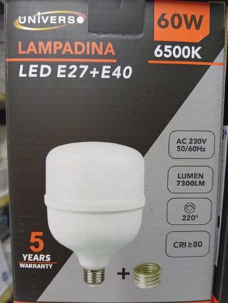 Lampadina a LED Universo E27 60W 6500K