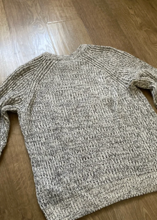 Jersey gris y blanco talla única